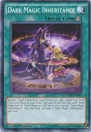 Dark Magic Inheritance SDMY EN025 Common 1st Edition Structure Deck Yugi Muto SDMY Dark Magic Inheritance SDMY EN025 Common 1st Edition Structure Deck Yugi Muto SDMY