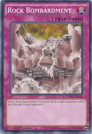 Rock Bombardment SDMY EN040 Common 1st Edition Structure Deck Yugi Muto SDMY Rock Bombardment SDMY EN040 Common 1st Edition Structure Deck Yugi Muto SDMY
