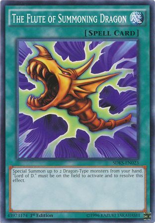 The Flute of Summoning Dragon SDKS EN023 Common 1st Edition Seto Kaiba 1st Edition Singles The Flute of Summoning Dragon SDKS EN023 Common 1st Edition Seto Kaiba 1st Edition Singles