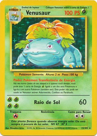 Venusaur Portuguese 15 102 Holo Rare Base Set Other Non English Pokemon Singles Venusaur Portuguese 15 102 Holo Rare Base Set Other Non English Pokemon Singles