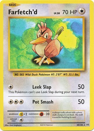 Pokemon Card - XY Evolutions 68/108 - FARFETCH'D (rare