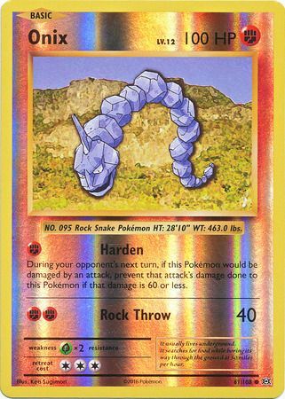 Pokemon - Onix (61/108) - XY Evolutions - Reverse Holo