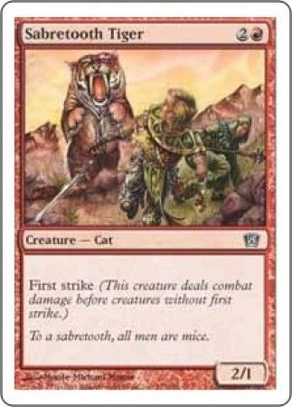 Sabretooth Tiger MTG 8th Edition Singles Sabretooth Tiger MTG 8th Edition Singles
