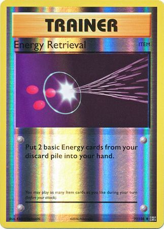 x4 Energy Retrieval 77/108 Uncommon Pokemon XY Evolutions M/NM English 