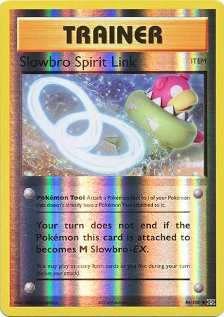 MINT XY Evolutions Rev Holo Pokemon SLOWBRO SPIRIT LINK 86/108 