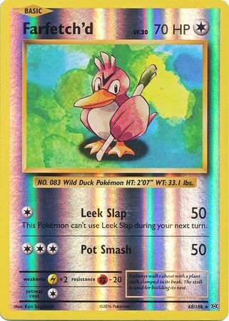 2016 Pokemon Card **Farfetch'd Lv.20** Evolutions XY Set No. 68