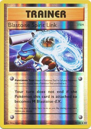 Blastoise Spirit Link Reverse Holo Evolutions Set Pokemon Card 73/108 NM