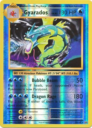 Gyarados Reverse Rare Holo XY Evolutions 34//108 NM MINT Pokemon Card