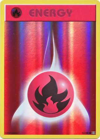 Feuer-Energie Evolutions 92/108 DE! Pokemon! Near Mint Reverse Holo Common