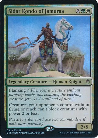 Sidar Kondo of Jamuraa 042 351 Foil Commander 2016 Singles Sidar Kondo of Jamuraa 042 351 Foil Commander 2016 Singles