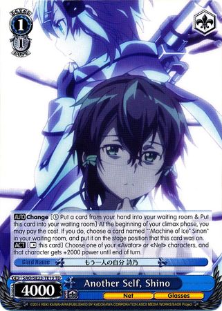 Another Self Shino SAO SE23 TE13 TD Weiss Schwarz Sword Art Online Trial Deck Another Self Shino SAO SE23 TE13 TD Weiss Schwarz Sword Art Online Trial Deck