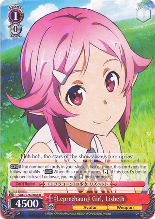 Leprechaun Girl Lisbeth SAO S26 E044 Rare R Leprechaun Girl Lisbeth SAO S26 E044 Rare R