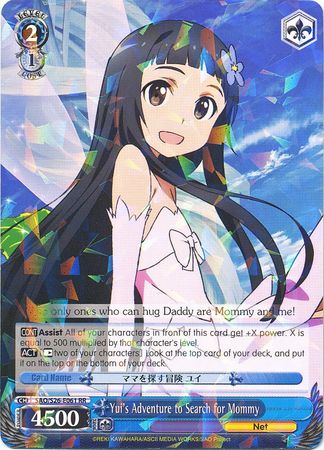 Yui s Adventure to Search for Mommy SAO S26 E061 Double Rare RR Weiss Schwarz Sword Art Online Booster Set Yui s Adventure to Search for Mommy SAO S26 E061 Double Rare RR Weiss Schwarz Sword Art Online Booster Set