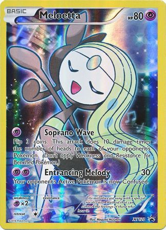 pokemon meloetta XY120 promo Values - MAVIN