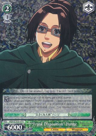 Frank Disposition Hange AOT S35 E037 Rare R Frank Disposition Hange AOT S35 E037 Rare R