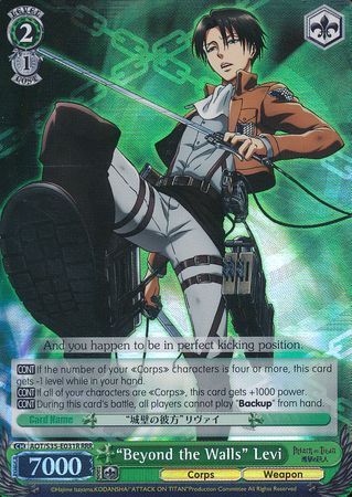 Beyond the Walls Levi AOT S35 E031 Triple Rare RRR Beyond the Walls Levi AOT S35 E031 Triple Rare RRR