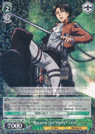 Beyond the Walls Levi AOT S35 E031 Double Rare RR Beyond the Walls Levi AOT S35 E031 Double Rare RR