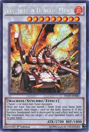 Vermillion Dragon Mech INOV EN081 Secret Rare 1st Edition Invasion Vengeance 1st Edition Singles Vermillion Dragon Mech INOV EN081 Secret Rare 1st Edition Invasion Vengeance 1st Edition Singles