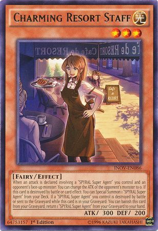 Charming Resort Staff INOV EN086 Rare 1st Edition Invasion Vengeance 1st Edition Singles Charming Resort Staff INOV EN086 Rare 1st Edition Invasion Vengeance 1st Edition Singles