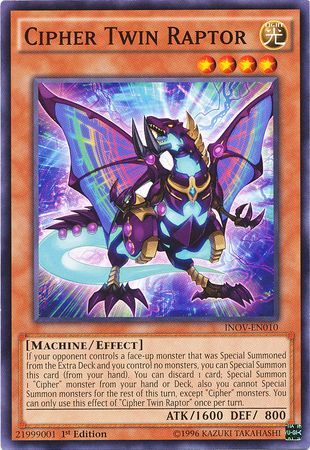 Cipher Twin Raptor INOV EN010 Common 1st Edition Invasion Vengeance 1st Edition Singles Cipher Twin Raptor INOV EN010 Common 1st Edition Invasion Vengeance 1st Edition Singles