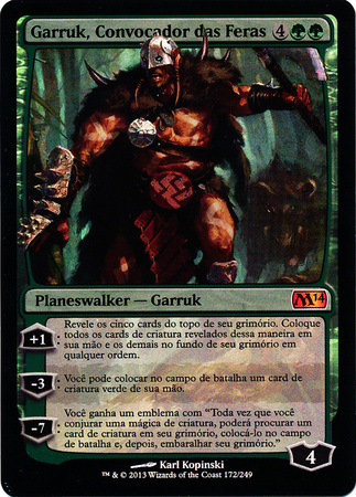 Garruk Convocador das Feras Garruk Caller of Beasts M14 Portuguese Foil Magic 2014 Portuguese Singles Garruk Convocador das Feras Garruk Caller of Beasts M14 Portuguese Foil Magic 2014 Portuguese Singles