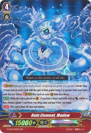 Rain Element Madew G FC01 049 Double Rare RR Rain Element Madew G FC01 049 Double Rare RR