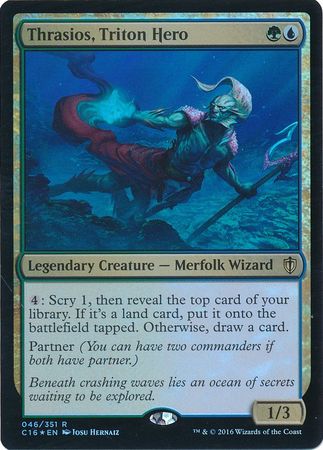 Thrasios Triton Hero 046 351 Foil Commander 2016 Singles Thrasios Triton Hero 046 351 Foil Commander 2016 Singles