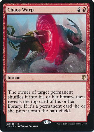 Chaos Warp 122 351 Commander 2016 Singles Chaos Warp 122 351 Commander 2016 Singles