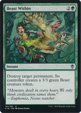 Beast Within 141 351 Commander 2016 Singles Beast Within 141 351 Commander 2016 Singles