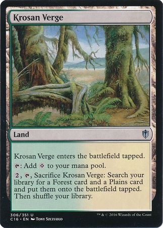 Krosan Verge 306 351 Commander 2016 Singles Krosan Verge 306 351 Commander 2016 Singles