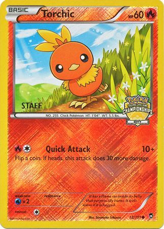 Torchic 12 111 Staff City Championships Promo Pokemon Championship League Organized Play Promos Torchic 12 111 Staff City Championships Promo Pokemon Championship League Organized Play Promos