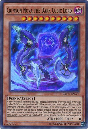 Crimson Nova the Dark Cubic Lord MVP1 EN039 Ultra Rare Unlimited Crimson Nova the Dark Cubic Lord MVP1 EN039 Ultra Rare Unlimited