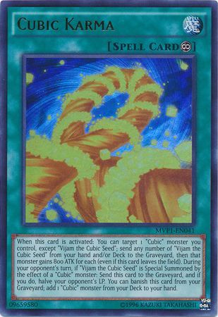 Cubic Karma MVP1 EN041 Ultra Rare Unlimited Cubic Karma MVP1 EN041 Ultra Rare Unlimited