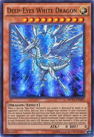 3x Deep-Eyes White Dragon Ultra RareMVP1-EN005Playset Yu-Gi-Oh Karte EN 