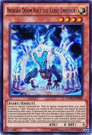 Indiora Doom Volt the Cubic Emperor MVP1 EN038 Ultra Rare Unlimited The Dark Side of Dimensions Unlimited Singles Indiora Doom Volt the Cubic Emperor MVP1 EN038 Ultra Rare Unlimited The Dark Side of Dimensions Unlimited Singles