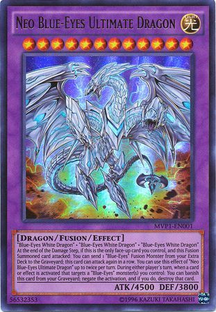 Neo Blue-Eyes Ultimate Dragon 1st Edition Secret Rare MVP1-ENS01