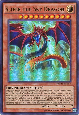 Slifer the Sky Dragon MVP1 EN057 Ultra Rare Unlimited Slifer the Sky Dragon MVP1 EN057 Ultra Rare Unlimited