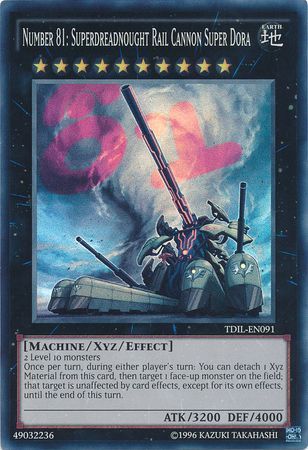 Number 81 Superdreadnought Rail Cannon Super Dora TDIL EN091 Super Rare Unlimited The Dark Illusion Unlimited Singles Number 81 Superdreadnought Rail Cannon Super Dora TDIL EN091 Super Rare Unlimited The Dark Illusion Unlimited Singles