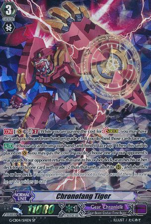 Chronofang Tiger G CB04 S14EN Special Parallel SP G Clan Booster 4 Gear of Fate Singles Chronofang Tiger G CB04 S14EN Special Parallel SP G Clan Booster 4 Gear of Fate Singles