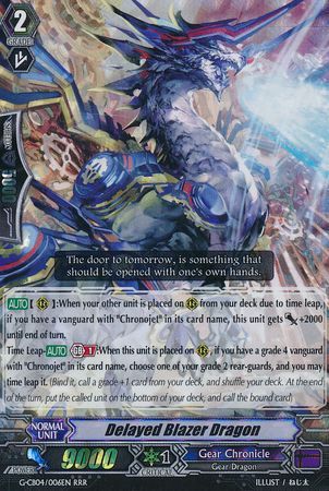 Delayed Blazer Dragon G CB04 006EN Triple Rare RRR Delayed Blazer Dragon G CB04 006EN Triple Rare RRR