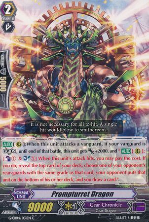 Prompturret Dragon G CB04 031EN Common C G Clan Booster 4 Gear of Fate Singles Prompturret Dragon G CB04 031EN Common C G Clan Booster 4 Gear of Fate Singles