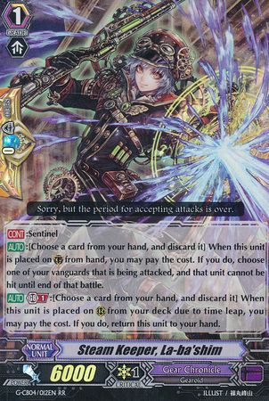Steam Keeper La ba shim G CB04 012EN Double Rare RR G Clan Booster 4 Gear of Fate Singles Steam Keeper La ba shim G CB04 012EN Double Rare RR G Clan Booster 4 Gear of Fate Singles