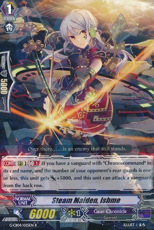 Steam Maiden Ishme G CB04 025EN Rare R G Clan Booster 4 Gear of Fate Singles Steam Maiden Ishme G CB04 025EN Rare R G Clan Booster 4 Gear of Fate Singles