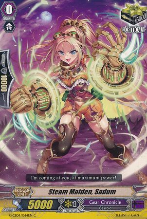 Steam Maiden Sadum G CB04 044EN Common C G Clan Booster 4 Gear of Fate Singles Steam Maiden Sadum G CB04 044EN Common C G Clan Booster 4 Gear of Fate Singles