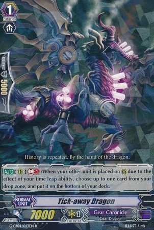 Tick away Dragon G CB04 023EN Rare R G Clan Booster 4 Gear of Fate Singles Tick away Dragon G CB04 023EN Rare R G Clan Booster 4 Gear of Fate Singles