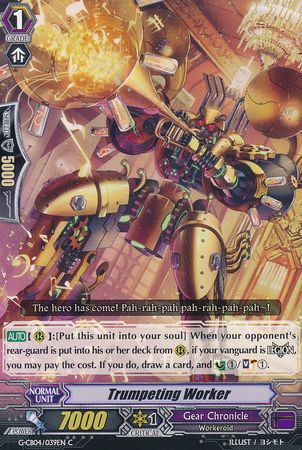 Trumpeting Worker G CB04 039EN Common C G Clan Booster 4 Gear of Fate Singles Trumpeting Worker G CB04 039EN Common C G Clan Booster 4 Gear of Fate Singles