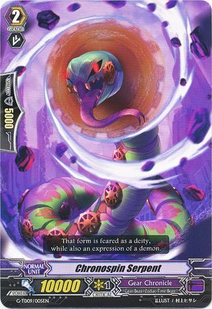 Chronospin Serpent G TD09 005EN G Trial Deck 9 True Zodiac Time Beasts Singles Chronospin Serpent G TD09 005EN G Trial Deck 9 True Zodiac Time Beasts Singles