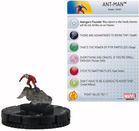 Heroclix ANT-Man 001 Classic Avengers Fast Forces  Age of Ultron 