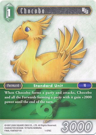 Chocobo 1 076C Common Opus I Collection Singles Chocobo 1 076C Common Opus I Collection Singles