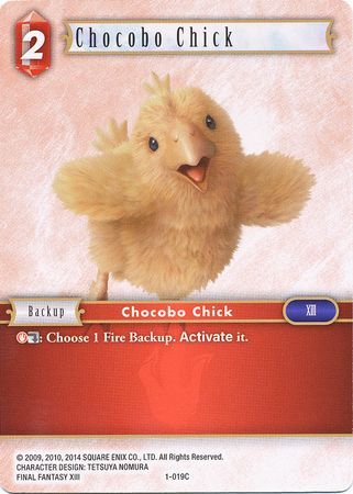 Chocobo Chick 1 019C Common Opus I Collection Singles Chocobo Chick 1 019C Common Opus I Collection Singles